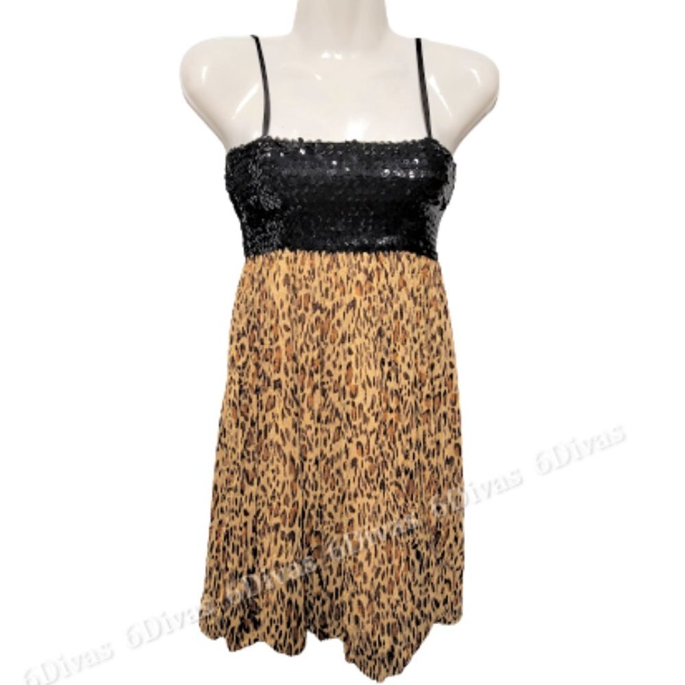 Mini Dress, Animal Print Sexy Dress- Size XS/S - NEW !